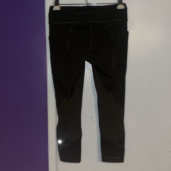 Lululemon Pace Rival Crop *Full-On Luxtreme 22" Dark Olive Size 6 - Picture 5 of 8